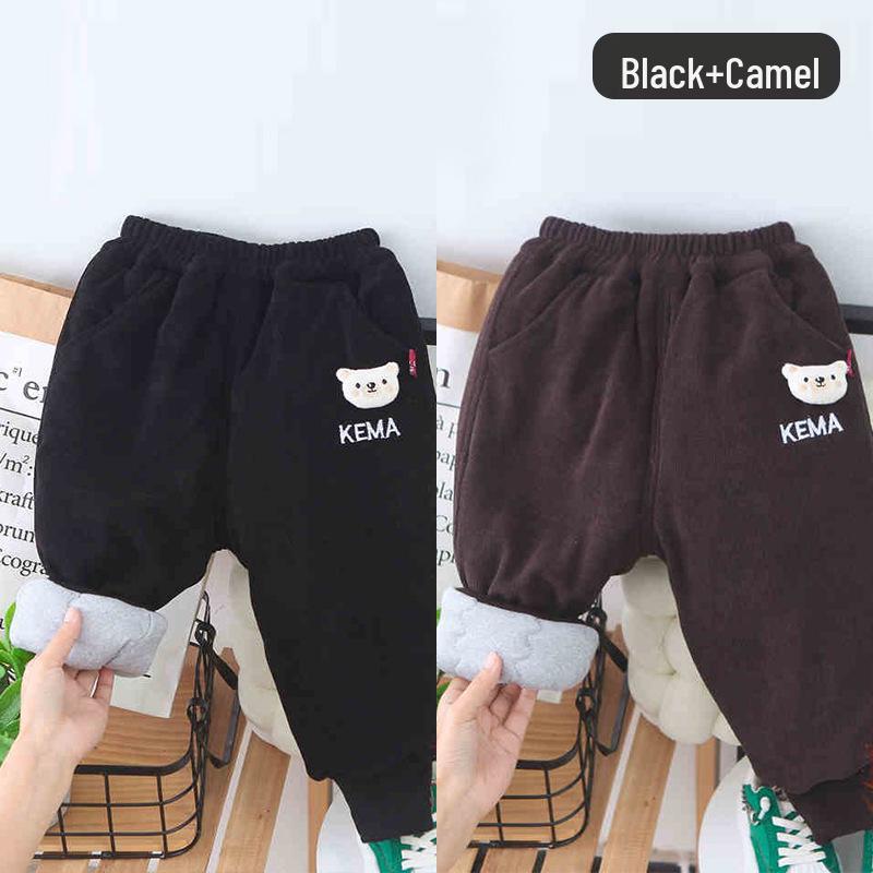 Kids' Thick Cotton Pants - Warm, Fashionable Winter Wear for Boys & Girls