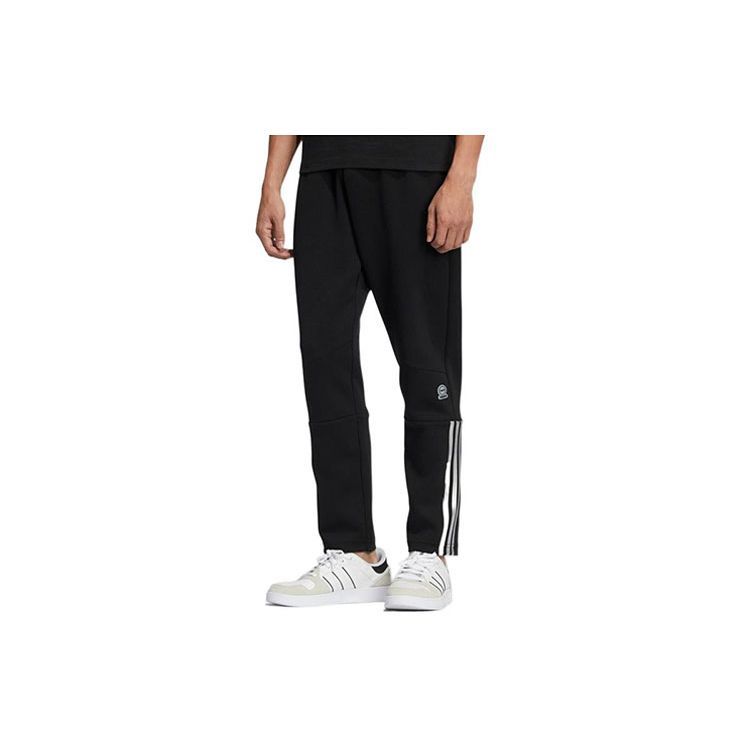 

Adidas Neo с принтом в полоску, прямые спортивные штаны, мужские брюки, черные HC9705