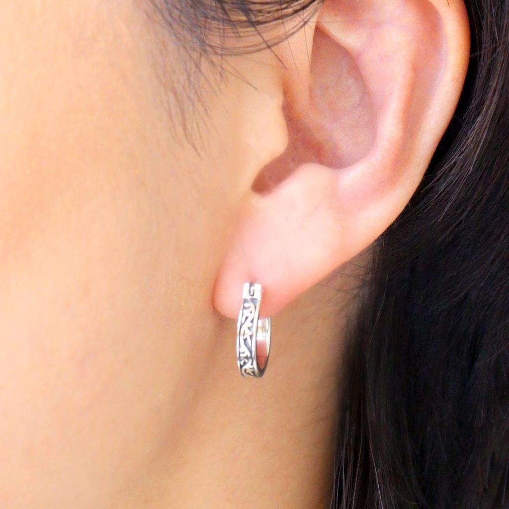 Sears 925 Sterling Silver Earrings for Men and Women, se01-0007