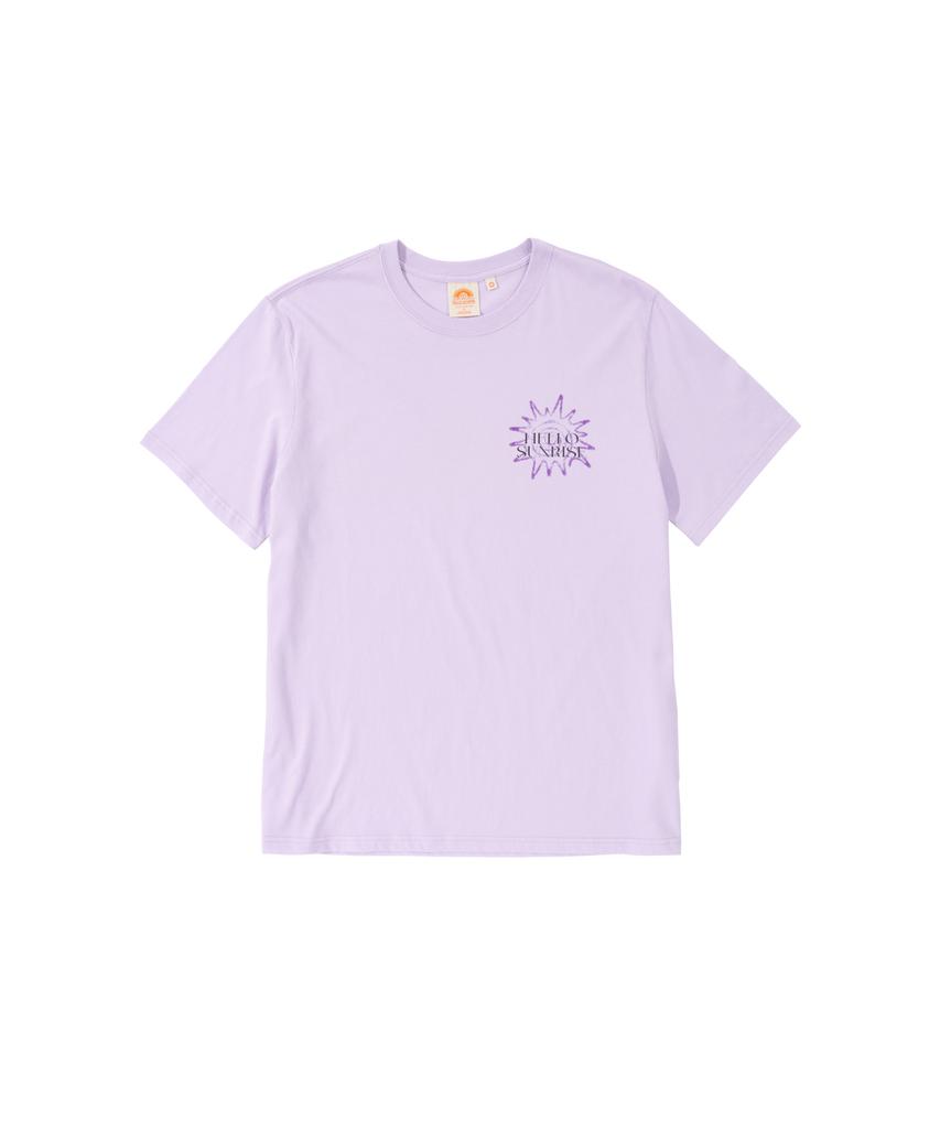 HELLO SUNRISE Hs Sunburst Icon Tee _Light Purple
