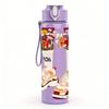1PC Colorful Patterned Socks Retro Fun Art Print 750ml Color Plastic Sports Water Bottle Leakproof Flip Straw Lid Suitable for Sports Office Home Use