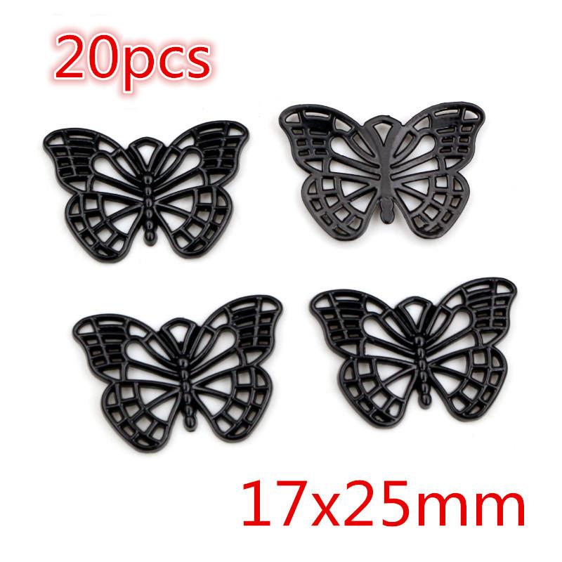 New Fashion Black Plated Charms Spider Star Wings Butterfly Horse Metal Alloy Pendant DIY Charms for Jewelry Making Findings