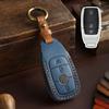 Car Key Case Leather Protector Cover Set for Mercedes Benz A C E S Class W221 W177 W205 W213 Remote Holder Key Chain Accessories AZ1 F51