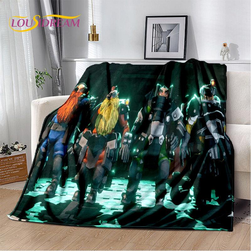 DRG Deep Rock Galactic Game Gamer Soft Plush Blanket,Flannel Blanket Throw Blanket for Living Room Bedroom Bed Sofa Picnic Cover
