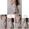 Pure Desire Lace Sleep Dress With Deep V Neck Plus Padded For Lounge And Sleep