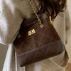 2025 Autumn New Bucket Bag Women's Commuter Diamond Chain Shoulder Bag High Value Fashion Tote Bag