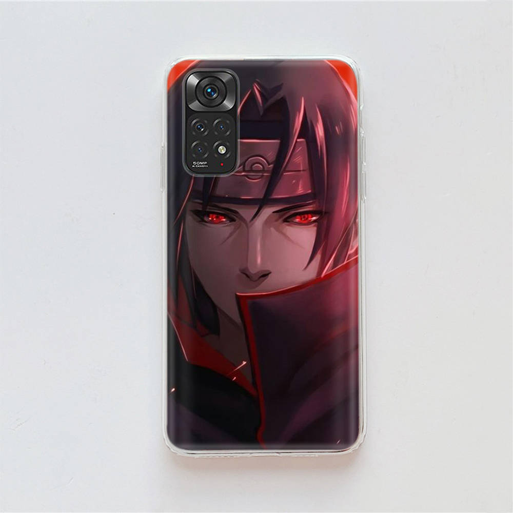 DT19 Naruto Itachi Case for Samsung A04 A14 A23 A34 A54 M23 M33 M52 M53 Realme 10 9 C30S C35 C55 VIVO Y02S Y21 Y33S Y51 X80 Pro Clear Cover