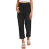 Women Camel Corduroy High Waist Pleated Straight Leg Pants