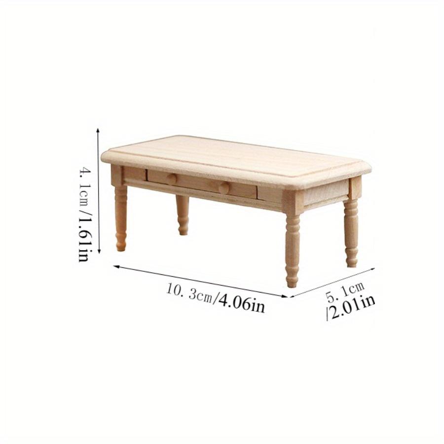 

Миниатюрная модель деревянного стола в масштабе 1/12 - DIY миниатюрный реквизит для фотосъемки - Сезонный декор - Идеальный подарок 1PC