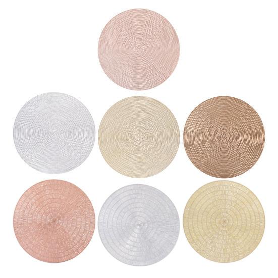 Reusable PVC Placemat Heat Resistant Dining Table Mat Wear-Resistant Stain-Proof Placemat for Home Kitchen Dining Table Protection