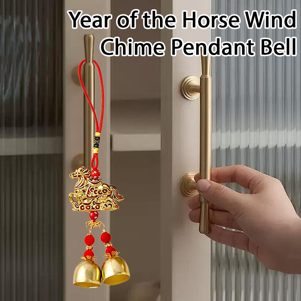 2pcs Chinese New Year Horse Decorations 2026 Year Of Festival Gifts Wind Pendant Spring The Hanging Ornaments Horse Chime S6H1