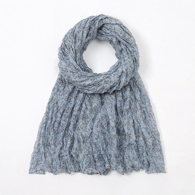 Autumn and Winter New Literary and Artistic Style Small Fresh Floral Printing Fashion Versatile Warm Women's Scarf Shawl