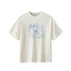Anta Loose Short Sleeve Knitted T-Shirt Women tops Ivory 962628106-3