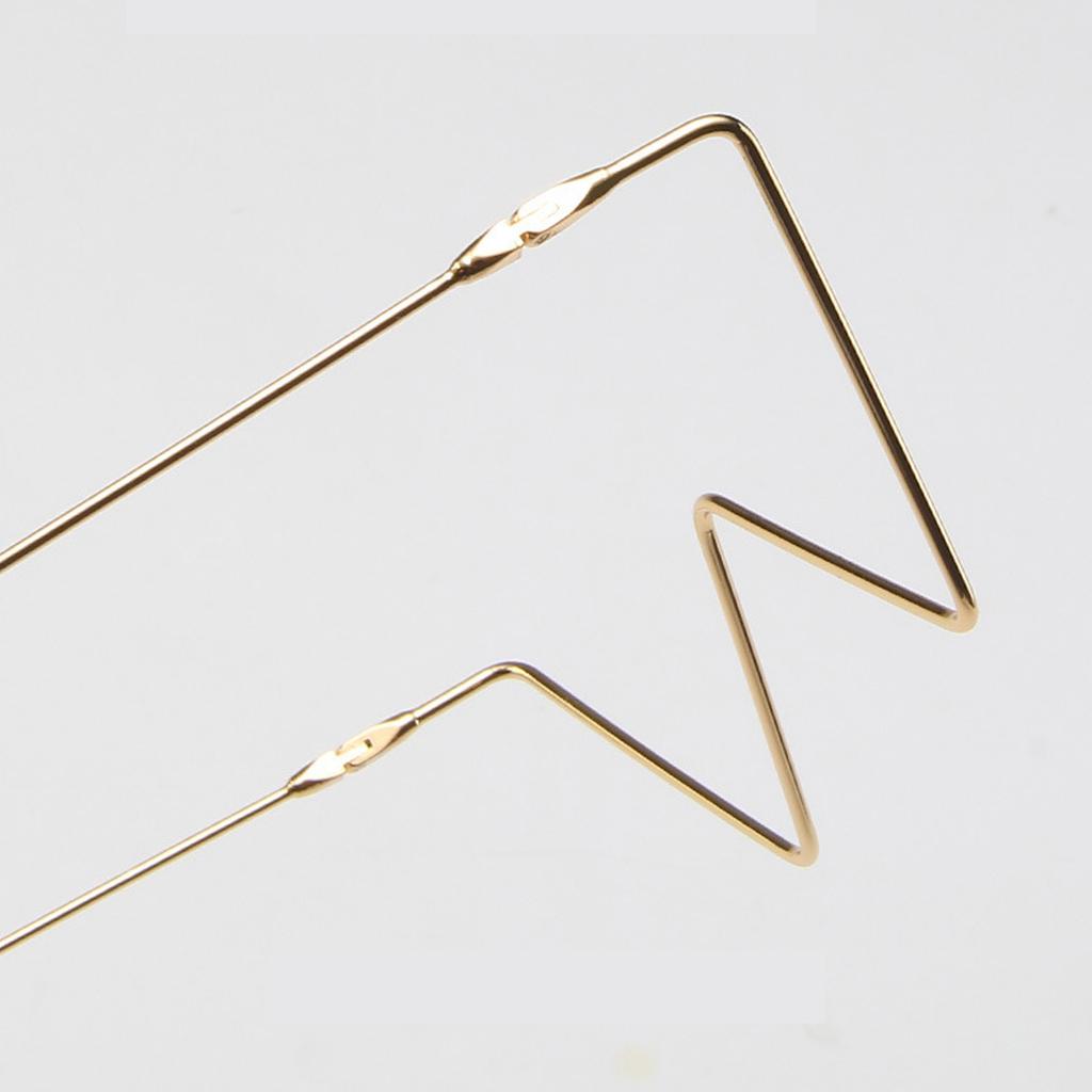 Stylish Sunglasses for Girls Boys Photo Props Travel Hip Hop Half Frame No Lens Rhinestones Glasses W Shape Eyewear