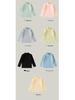 2024 Kids' Warm Long-Sleeve Mid-Collar Cotton T-Shirt for Autumn & Winter