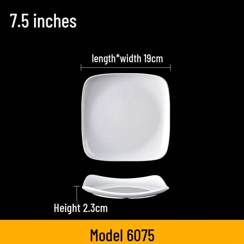 Ru Han Melamine Square Dinner Plates
