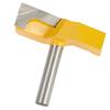 Brand New Cutter Woodworking Tool Woodworking Tool Plate Flattening Router 8 Shank Bottom Carbon Steel Plate Shank