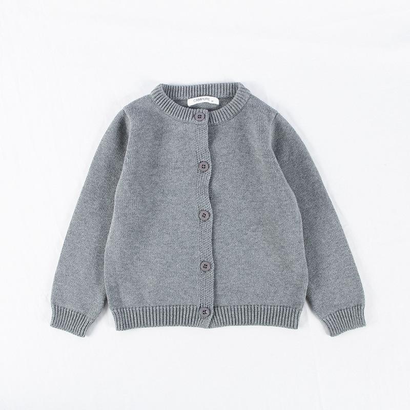 Sweater Cardigan Girls' Cotton Knit Jacket