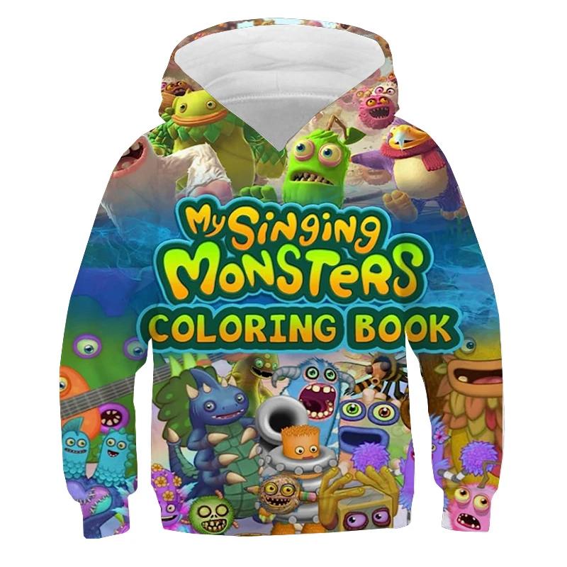 Kids Clothes My Singing Monsters Print Hoodie Girls Cartoon Casual Sweatshirts Children's Clothing Autumn Boys Hoody Pullover