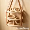 Wooden Rings Wooden Hoops for Craft Wood Rings Circle Macrame Accessories Round DIY Wood Hoops Wood Craft Decoration Woodworking