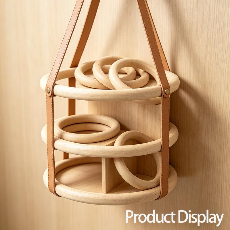 Wooden Rings Wooden Hoops for Craft Wood Rings Circle Macrame Accessories Round DIY Wood Hoops Wood Craft Decoration Woodworking