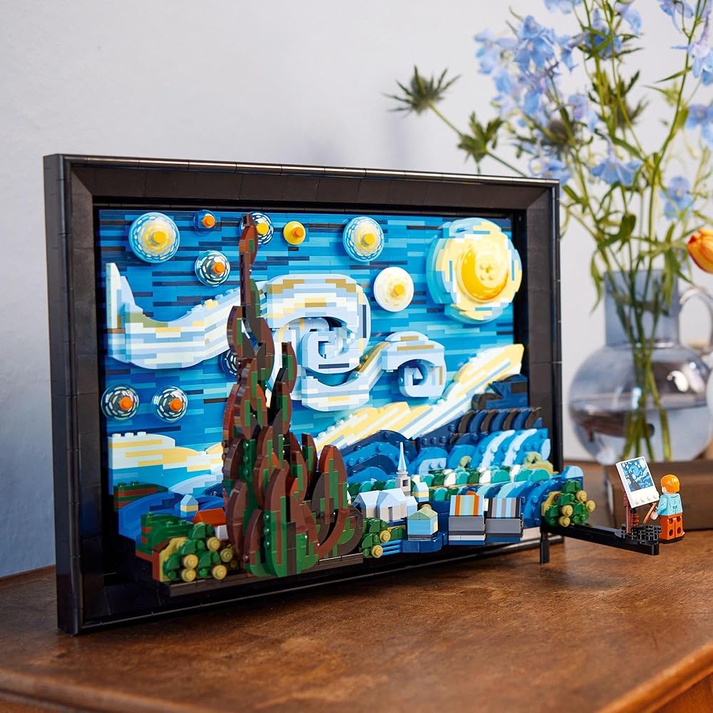 LEGO Ideas Van Gogh Starry Night 2316 Pieces Building Block Toy Art Model Home Decor Collection