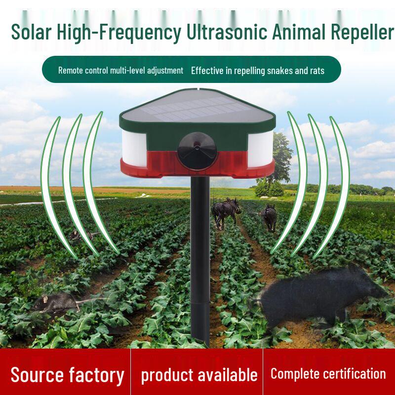 Solar-Powered Infrared Sensor Alarm & Animal Repellent Light with Remote Control