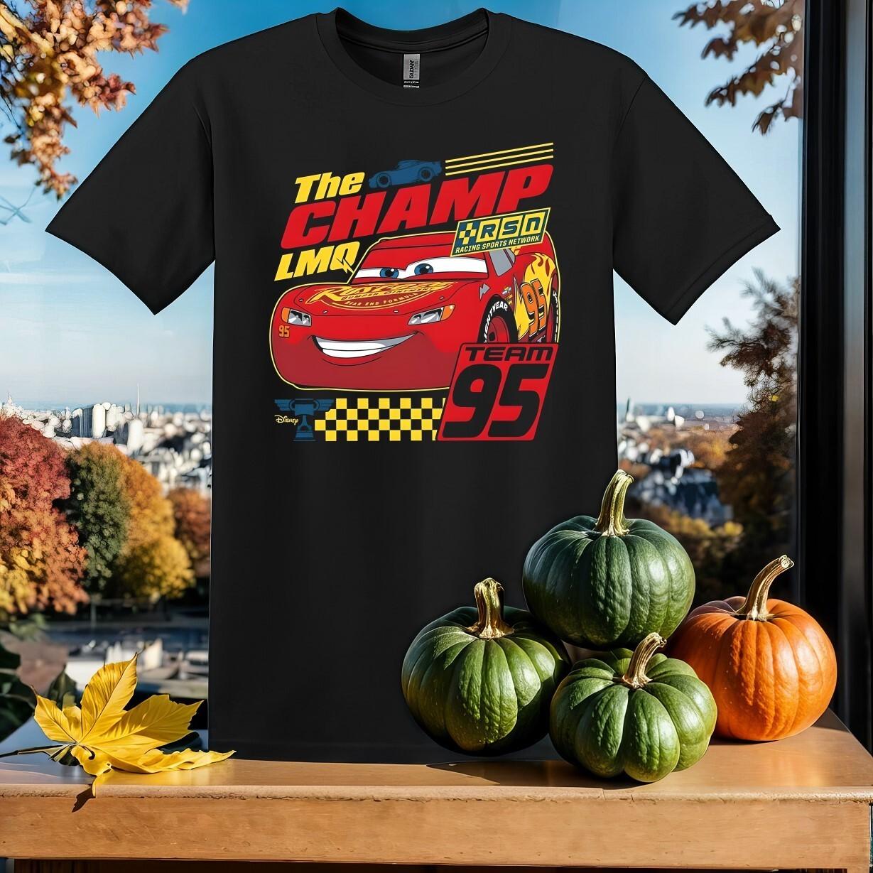 The Tramp Lightning Mcqueen Team T-Shirt Mens Womens Tees Top T Shirt Mens Womens Tees Top Men Women Unisex Tshirt SY791 M
