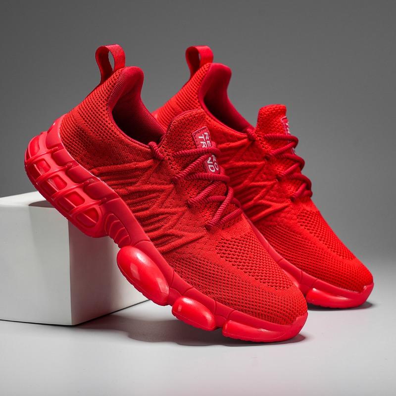 

Men s Sports Shoes Ultra Lightweight Breathable Non-slip Wear-resistant Men s Tennis Sports Shoes Outdoor Running Shoes 47 червоний