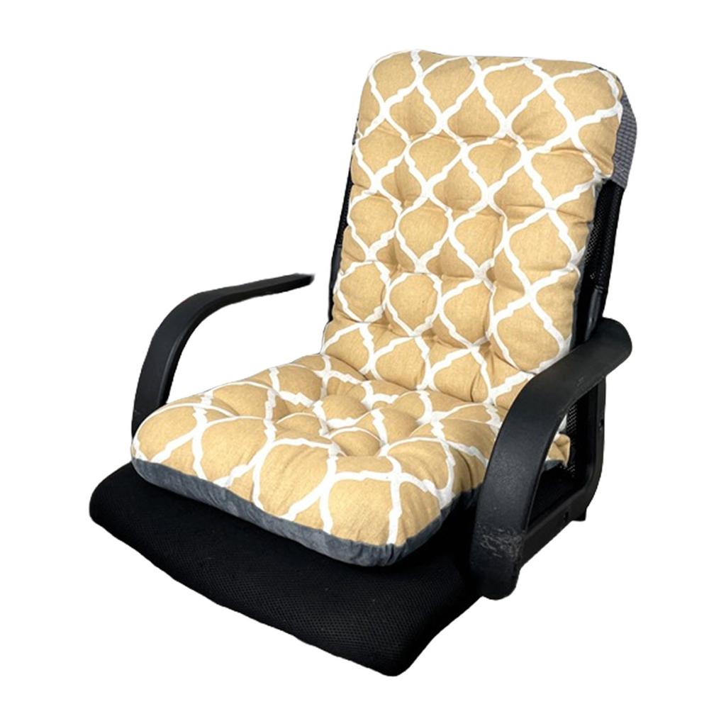 Soft High Back Chair Cushion with Elastic Straps for Garden Patio or Office Seating 40x80CM