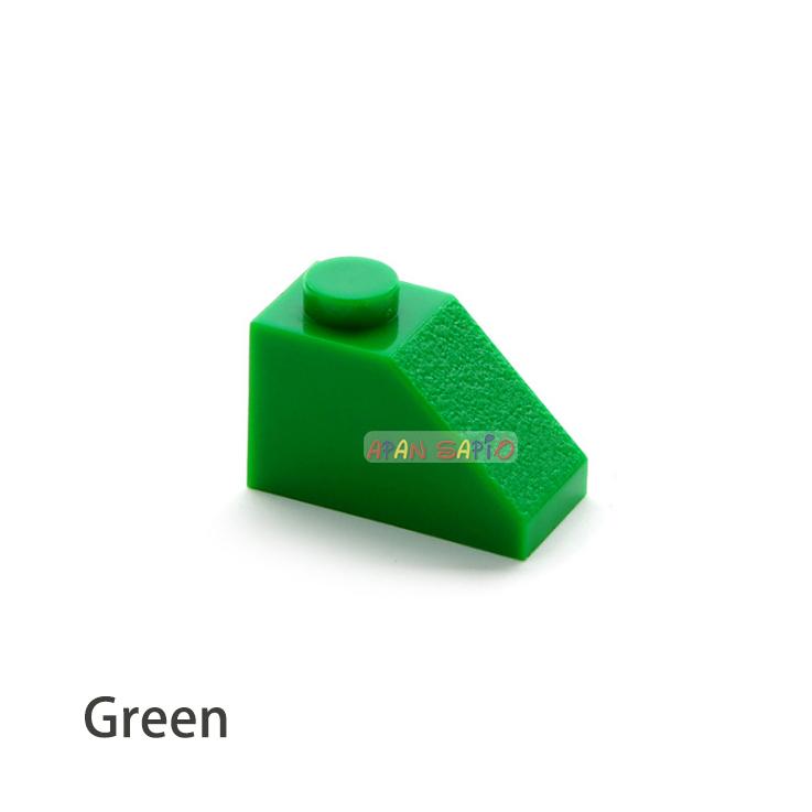 Non-Toxic 500Pcs Diy Building Blocks Thick Figures Bricks Slope 1X2 Dots Educational Creative Size Compatible With 3040 Toys For Children