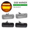 2Pieces Dynamic LED Fender Side Marker Turn Signal Indicator Repeater Light For Opel Omega B Stufenheck Caravan 1994-2003