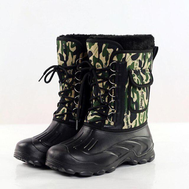 

Повсякденні чоловічі снігові черевики Чоловічі зимові відкриті водонепроникні легкі зимові теплі короткі плюшеві кросівки Чоловічі 40 зелений