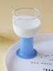 Cute Colored Glass Mug Transparent GLass Cups  Cocktail Brandy Wine Glass Domestic Coffee Milk Juice Glasses