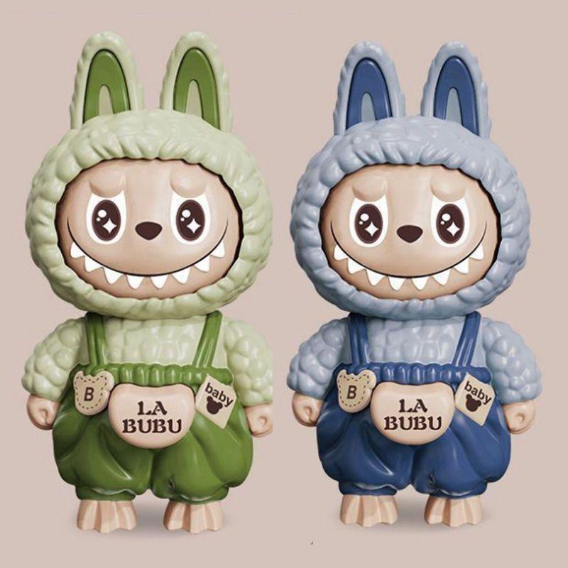 

Labubu Cartoon Keychain Pendant Cute Doll Pendant Toy Decoration Car Key Accessories Gifts [Green + Brown]
