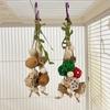 Funny Bird Toys Pinecone Parrot Toys Bird Chewing Toy Bite Resistant Bird Tearing Toy Cockatiels Training Cage Toys For Birds