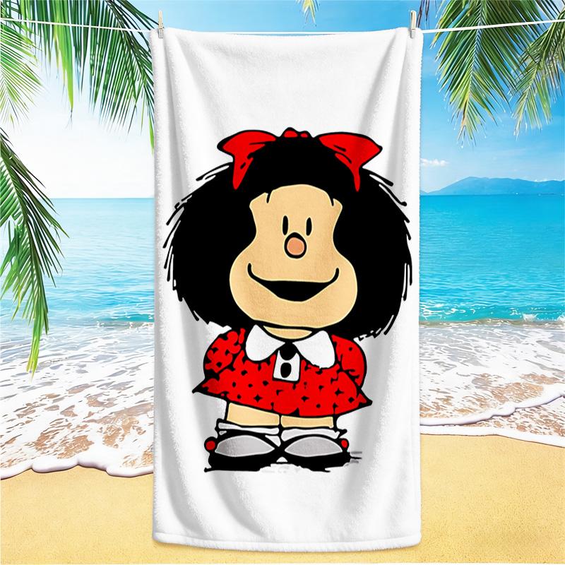 1pc Mafaldas Outfit beach towel,quick drying absorbent beach towel,outdoor sports swimming beach towel,Soft and comfortable Y73015
