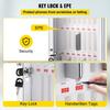 Cell Phone Storage Cabinet, 36 Slots, Aluminum Alloy Pocket Chart Storage Locker Box w/ Portable Handle, Key Lock & Handwritten Tags, Wall Mounted for