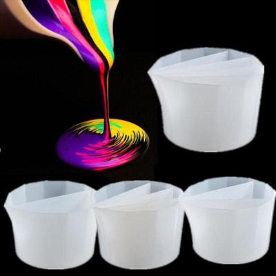 Tazze di miscelazione in resina epossidica siliconica Misurino per distribuzione Strumenti in resina epossidica fai-da-te Creazione di gioielli artigianali