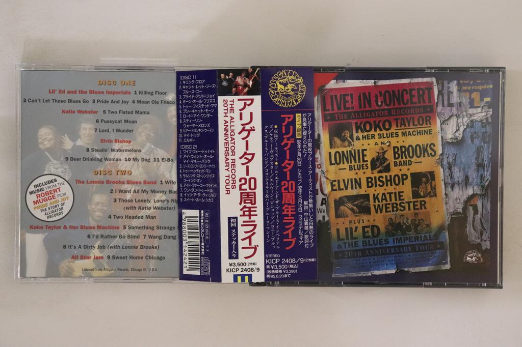 CD VARIOUS - Alligator Records 20th Anniversary  KICP24089 ALLIGATOR 1993 Japan Obi Blues Used