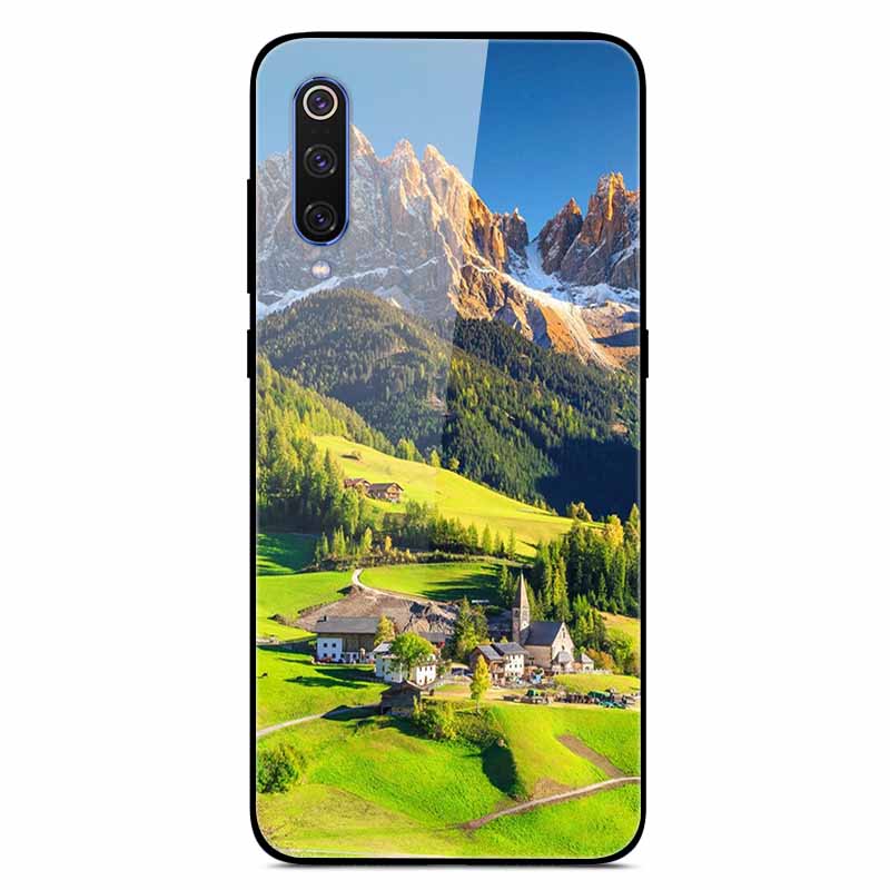 For Xiaomi Mi A3 Cases Luxury Tempered Glass Space Phone Covers for Xiaomi MI 9 Lite Case 9lite MiA3 Hard Back Shell Protective