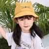 Cute Baby Hat With Cat Design Japanese Style Sun Protection Hat For Summer