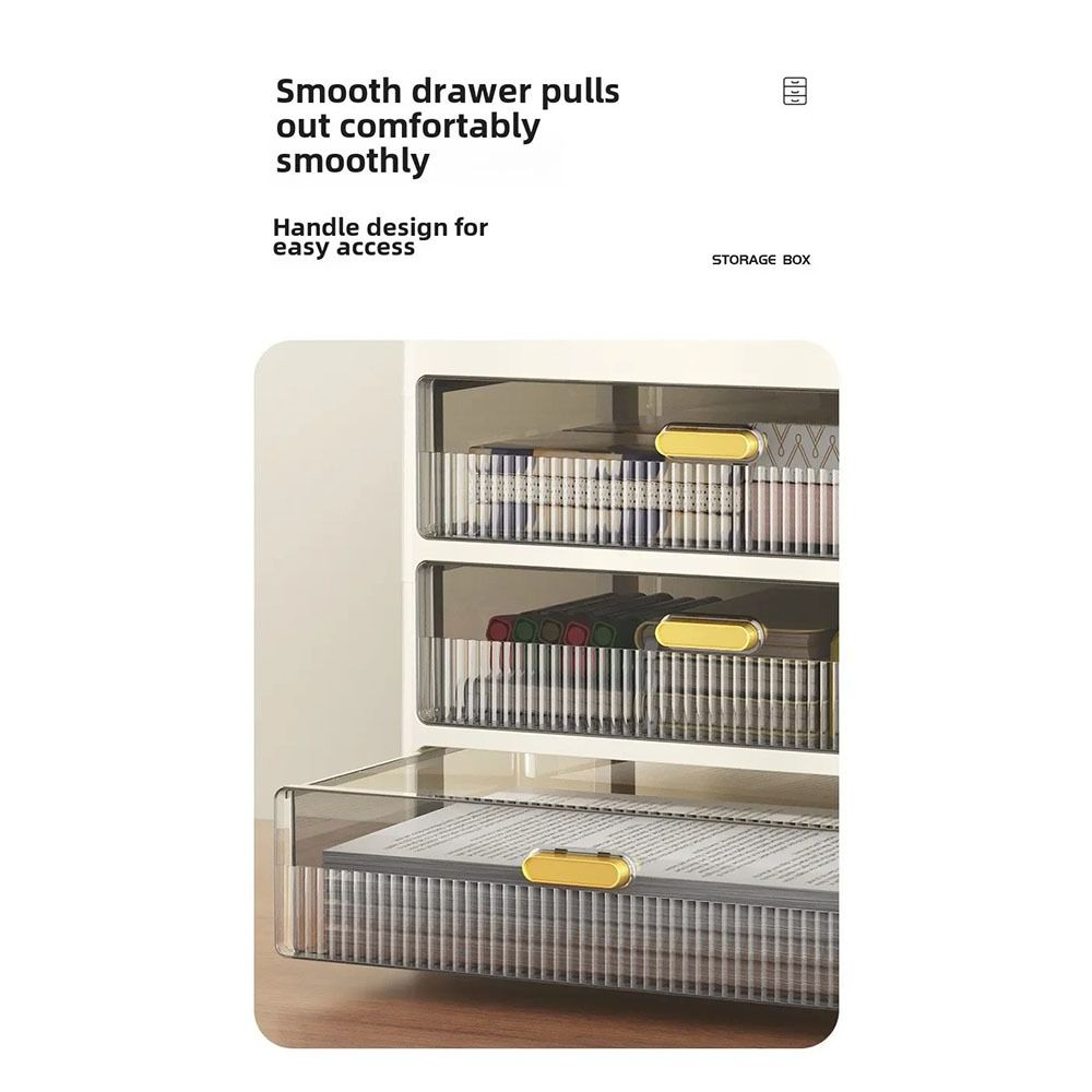 with Drawer Desktop Drawer Storage Box Plastic Drawer Box Cosmetic Storage Box  Jewelry