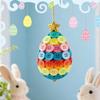DIY Button Rabbit Handmade Crafts Kit Easter Bunny Carrot Egg Pendant Making Set For Beginners DIY Button Decoration Accessories
