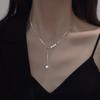 Fashion Imitation Pearl Necklace Women's Niche Design Temperament Neck Chain High Sense Versatile Simple Collarbone Chain