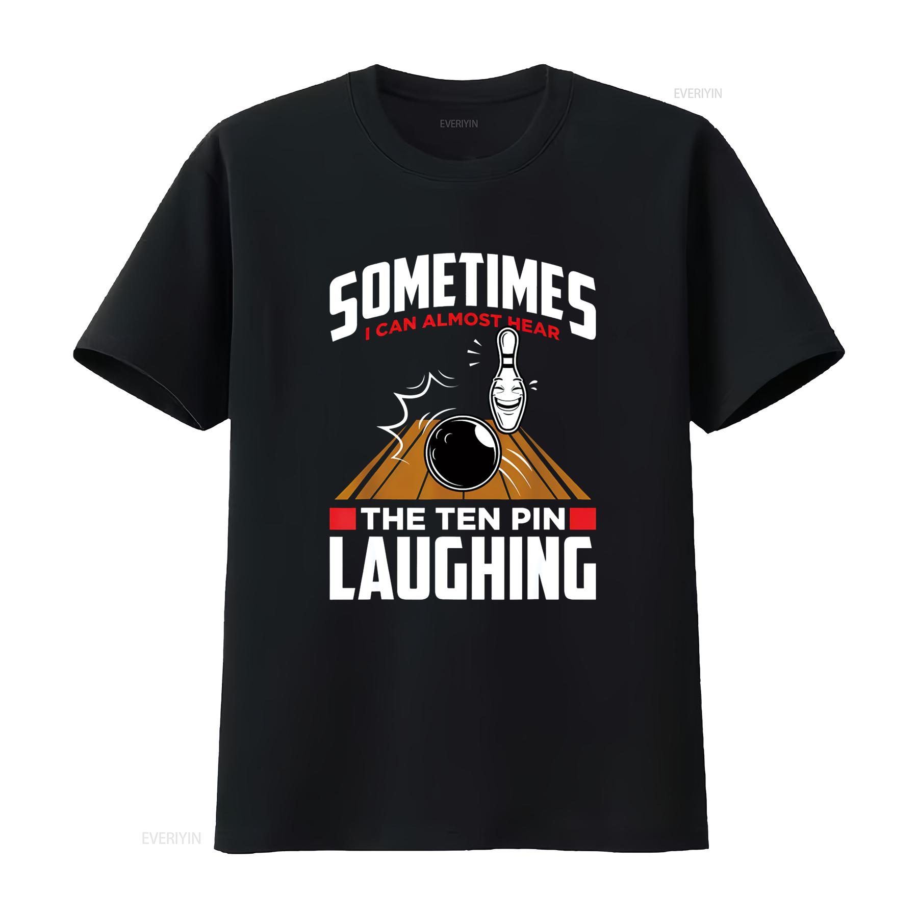 

Hear The Ten Pin Laughing Funny Bowler Bowling T Shirt vintage Washed Unisex Soft Stylish Versatile Top For Everyday Wear 4XL