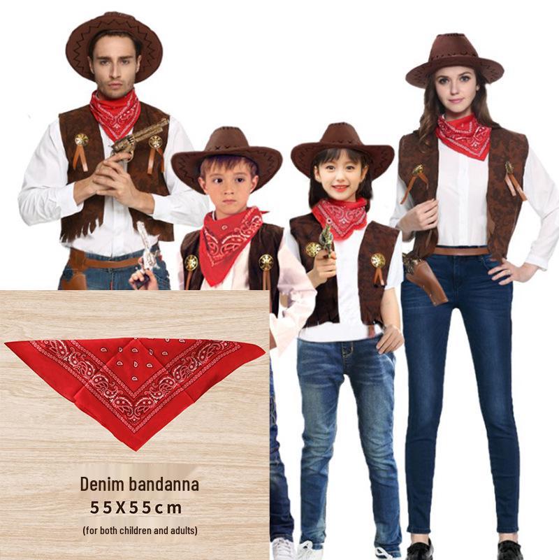 Men's and Women's Wide Brim Denim Western Sun Hat