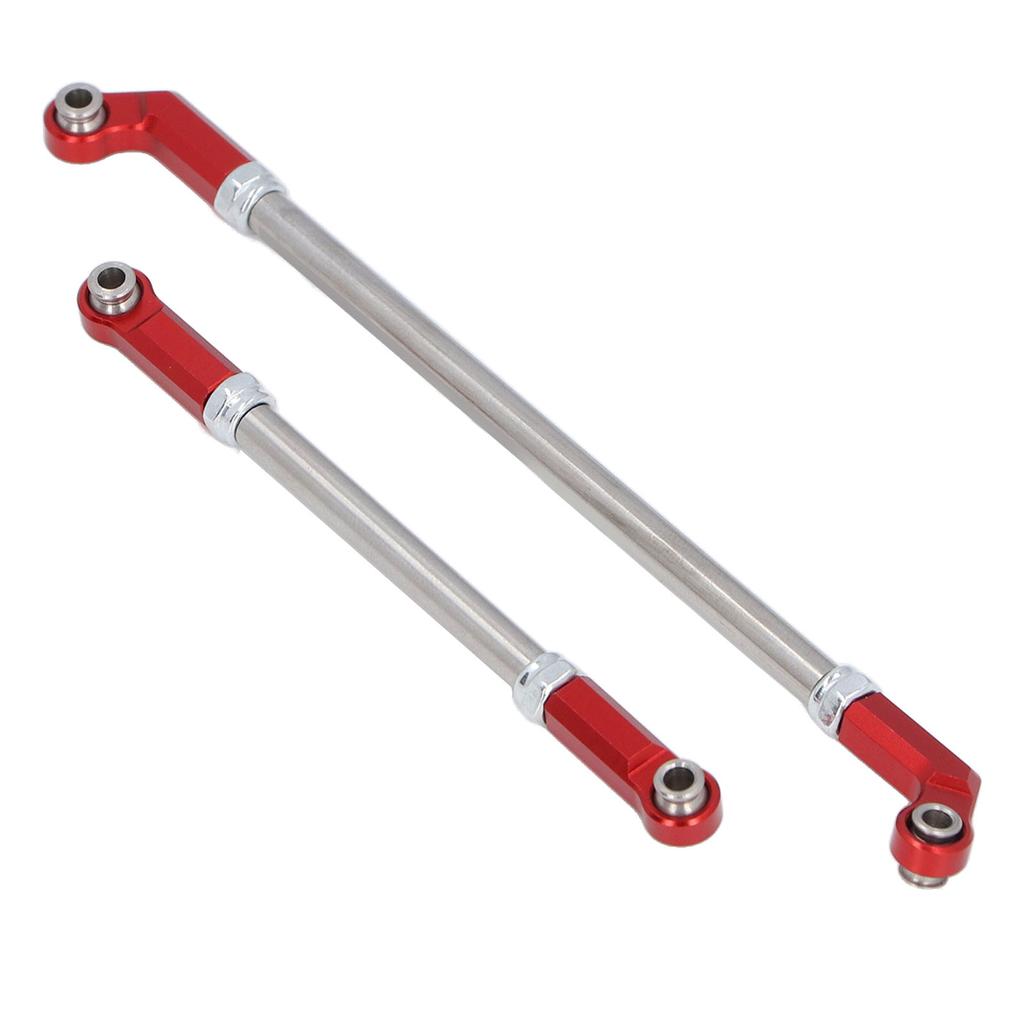 Aluminum Alloy 90mm RC Servo Linkage Steering Link Rod 7.5mm   Head Holder Tie Rod End Upgrade Kit for SCX10 III 1Celsius10 RC Crawler Car