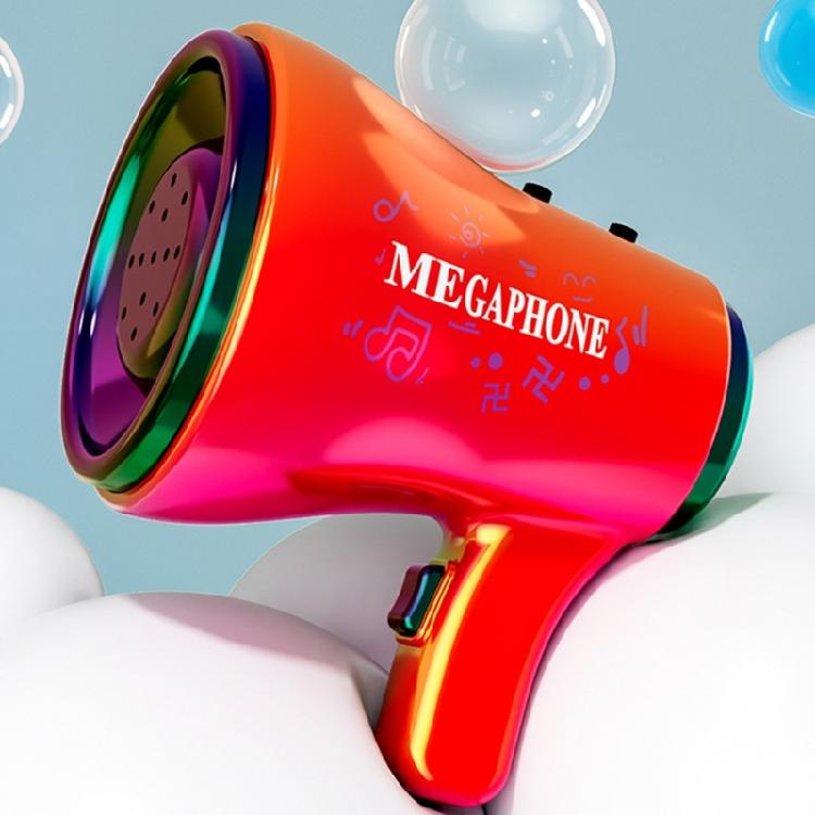 Kleiner Stimmveränderer Megafon Lautsprecher mit Aufnahmemikrofon Musikalische Trompete Spielzeug Megafon Schlüsselanhänger Zubehör