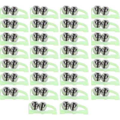 Fishing Bells Clamp Bite Alarm - Pack of 30 Noctilucent Dual Alarm Bells for Night Fishing, Saltwater Clip-On Bait Alarm 25-26s
